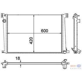 Resim BEHR Motor Su Radyatoru Mını R55 R56 R57 R58 R60 R61mah-cr1123000p 