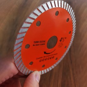 Resim 115 mm 4.5 Inç Turbo Elmas Testere Turbo Kesim Kesici Çapaksız Hassas Seramik Mermer Granit Diski 