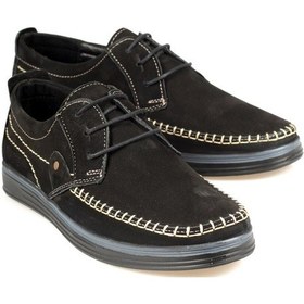 Resim Kyatto Hakiki Deri Bağcıklı Süet Erkek Ayakkabı 