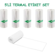 Resim Steep Solid Taşınabilir Fotoğraf Yazıcı Yedek 5li Set Termal Fotoğraf Etiketi 