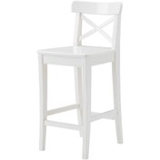 Resim Hopdiye Ikea Ingolf Bar Taburesi Beyaz 74 Cm 