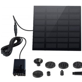 Resim Geeksen Güneş Enerjili Çeşme Havuz Bahçe Su Çeşmesi Yüzen Çeşme Açık Kuş Banyosu Avlu Çeşmesi Kare 11cm 