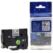 Resim photo print Brother P-touch Muadili Şeffaf Etiket 18 Mm Tze-tape Aze141 