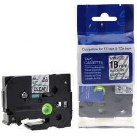 Resim photo print Brother P-touch Muadili Şeffaf Etiket 18 Mm Tze-tape Aze141 