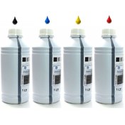 Resim Epson L3210,L3211,L3250,L3251,L3256,L3260,L3266 Yazıcı Uyumlu Litrelik 4 Renk Muadil Mürekkep Seti 