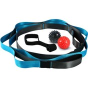 Resim Reedark Yoga Germe Kiti: 10 Çemberli Nylon Askı, 2 Masaj Topu Ve Kapı Kancası İle Esneklik, Kas Gücü Ve Relaksasyon 