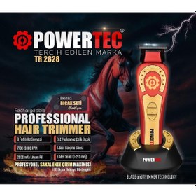 Resim Tr-2828 Tam Profesyonel 9.000rpm 8 Kademeli Sakal Ense Kesim-çizim Makinesi +yedek Dlc Bıçak Seti 3 - 4 Saat 