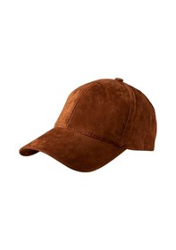 Resim Unisex Vegan Süet Şapka Kahverengi 