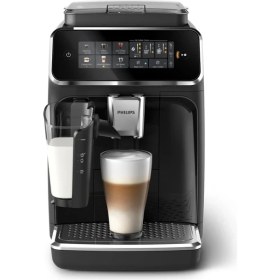 Resim Philips Series 3300 Tam Otomatik Espresso Makinesi - 6 Sıcak ve Buzlu Içecek, Lattego Süt Sistemi, %40 Daha Sessiz Silentbrew, Seramik Öğütücü, Aquaclean Filtre, Parlak Siyah (EP3341/50) 
