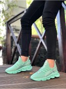 Resim Astra Market Lisinya946 Yüksek Taban Tarz Sneakers Cırt Detaylı Mint Yeşili Erkek Spor Ayakkabısı 