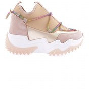 Resim Dgn Z94 23y Kadin Mega Kalin Taban Simli Ip Detayli Sneakers Ayakkabı 