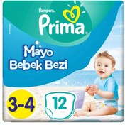Resim Mayo Bebek Bezi 3 Beden 12 Adet Midi Tekli Paket 