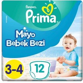 Resim Mayo Bebek Bezi 3 Beden 12 Adet Midi Tekli Paket 