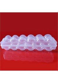 Resim Yumurta Saklama Kabı - Şeffaf Çok Renkli 