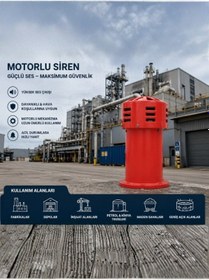 Resim Mutlusan Plastik Motorlu Alarm Siren 220v 100w 117db 