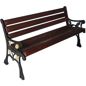 Resim Ahşap Bank Döküm Ayaklı Bank Sırtlı Bank Modeli Ahşap 