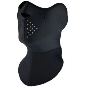 Resim Ebakbak Motosiklet Yüz Boyun Koruyucu Neopren Maske Siyah 