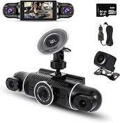 Resim Pepisky 4 Kanallı Araç Kamerası, Arabalar İçin Ön+Arka+Sol+Sağ Araç Kamerası, 360° Dönebilen Kamera, 64 GB Kart, GPS ve Wi-Fi Etkin, Döngü Kaydı, WDR, Gece Görüşü 