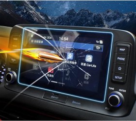 Resim Hyundai Kona 2015-2020 Navigasyon Temperli Ekran Koruyucu 