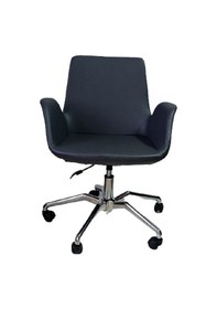 Resim Bilgisayar Çalışma Sandalyesi Örümcek Yıldız Ayaklı Antrasit Suni 