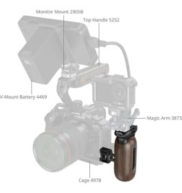 Resim Smallrig 5238 Ahşap Arrı Bağlantılı Yan Tutamak 