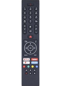 Resim Netflix Youtube Play Prime Video Tuşlu Led Tv Televizyon Uzaktan Kumanda Tr-210 