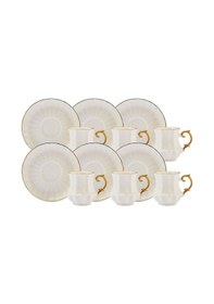 Resim Karaca Lal 6 Kişilik Büyük Boy Kahve Fincanı 110 ml 