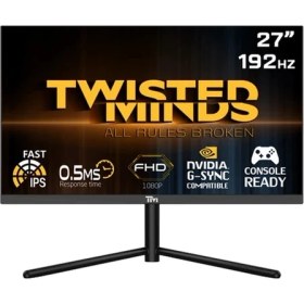 Resim Twısted Mınds 27” TM27FHD192IPS Fhd 192HZ 0.5ms HDMI Dp HDR400 Ready Fast IPS Freesync/adaptıve-Sync Çerçevesiz Gamıng Monitör 