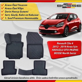 Resim Renault Clio 4 Paspas Araca Özel 2012-2019 Derin Havuzlu North Serisi 