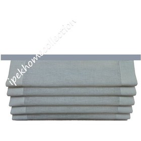 Resim Katlamalı Keten Tül Stor Perde (444106741) 