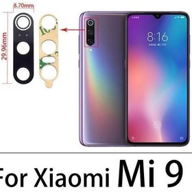 Resim Xiaomi Mİ9 Arka Kamera Camı Lens Yapışkanlı 