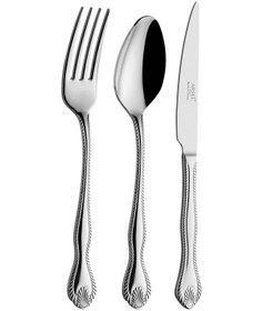 Resim Arsel Hüma Sade 84 Parça Kutulu Çatal Kaşık Bıçak Takımı 18/10 Kalite 3mm Gümüş 