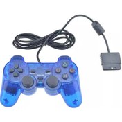 Resim Mavi-ps2 Kablolu Oyun Denetleyicisi Gamepad Çift Titreşim Temizle Denetleyici Gamepad Joypad Sony Playstation Ps2 Controle İçin 