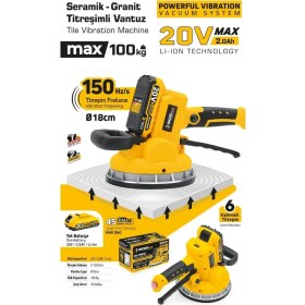 Resim Sgs 5415 Akülü Seramik - Granit Titreşimli Vantuz 20 V 1 x 2.0 Ah 