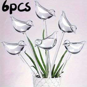 Resim Cam Bitki Sulama Topu, Kuş Şeklinde Otomatik Sulama Topu, Otomatik Sulama Saksı Takma, Bitki Sulama Cihazı, Kapalı Otomatik Bitki Sulama Cihazı, Sulama Topu, 3/6 Paket 