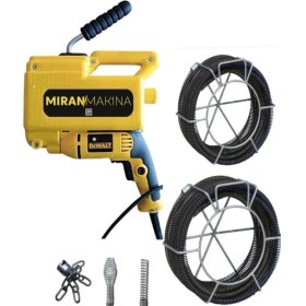 Resim Miran Matkaplı Kanal Gider Açma Makinesi Seti 