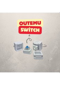 Resim Emojili Outemu Switch Anahtarlık - Click Sesli 1adet Beyaz 