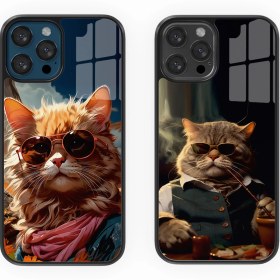 Resim Cat-Dog Çift Flexıble Cam Kılıf 