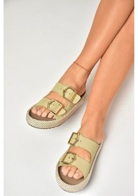 Resim Fox Shoes U596030202 Ten Süet Kadın Terlik Ten-süet Ten Rengi 