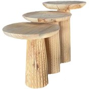 Resim Çizgili Konik Mantar Sehpa (551384538) 