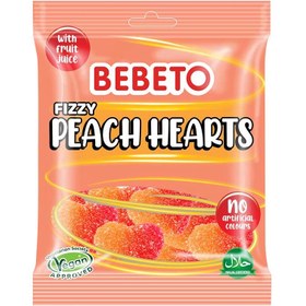 Resim Bebeto Şeftali Kalpli Yumuşak Şeker 150 G 