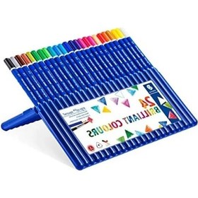 Resim Ergonomik Üçgen Kuru Boya Kalemi, Aquarell, 24 Adet 