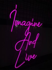 Resim İmagine And Live Neon Led Renkli 