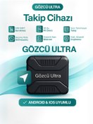 Resim Gözcü Mobil Ultra Takip Cihazı Ios Android Uyumlu Airtag Geçmişe Dönük Konum 30 Ay Pil Gps Araç Motor 