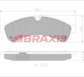 Resim Braxıs Aa0760 Arka Fren Dısk Balata Daıly 2.3 3.0 06\u003E Otokar Magırus Ym 