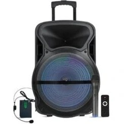 Resim Westa WAP-12503ET 12" Usb-Sd-Bluetooth (1 El - 1 Yaka) 200W Taşınabilir Hoparlör 