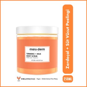 Resim Maruderm Zerdeçal + Süt Vücut Peelingi | C Vitamini + Ferulik Asit 250 ml 