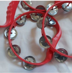 Resim Aker Hediyelik Ucuz Kırmızı Tef 2 Adet Plastik Def Zilli Tef Ucuz Kına Malzemeleri 