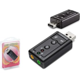 Resim Hadron HN4177 USB Sound Adapter 7.1 Kanal Ses Kartı Yüksek Ses Kalitesi ile Profesyonel Kullanım 