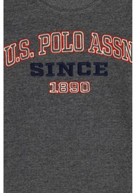 Resim U.S. Polo Assn. Erkek Çocuk Antrasit Bisiklet Yaka Sweatshirt 50313843-VR081 